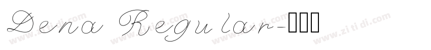 Dena Regular字体转换